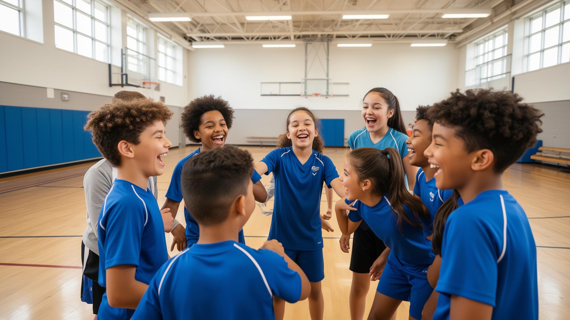 Group of young people smiling together